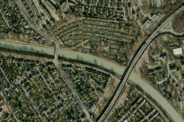Immagine satellitare dei dintorni di Mittellandkanal (Hannover)