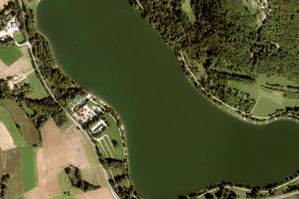 Immagine satellitare dei dintorni di Happurger Stausee
