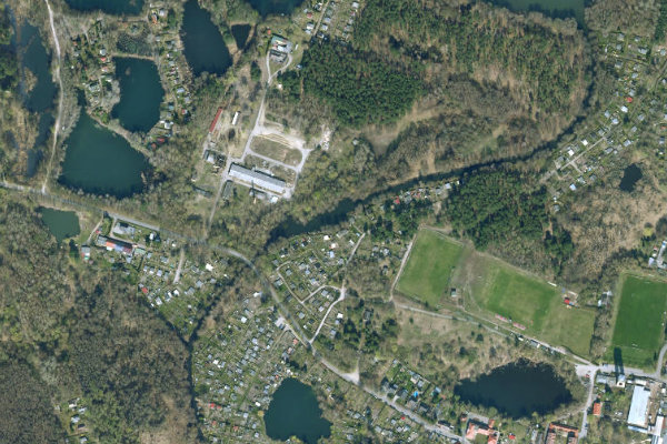 Immagine satellitare dei dintorni di Durchstich Finow