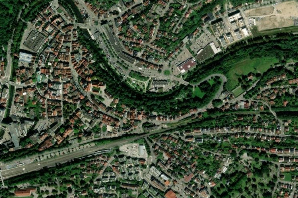 Immagine satellitare dei dintorni di Murr (Backnang)