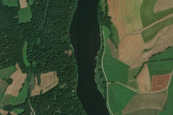 Immagine satellitare dei dintorni di Blaibacher See