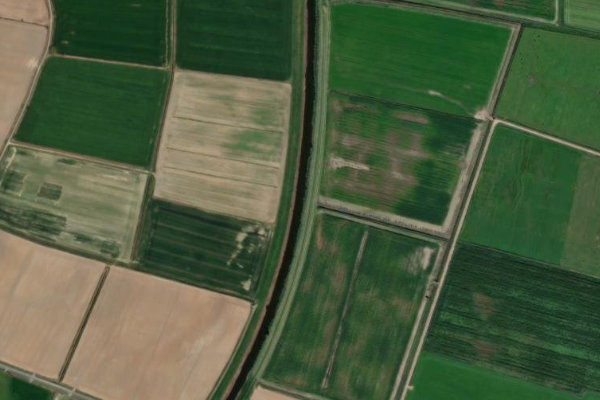 Immagine satellitare dei dintorni di Grauwallkanal