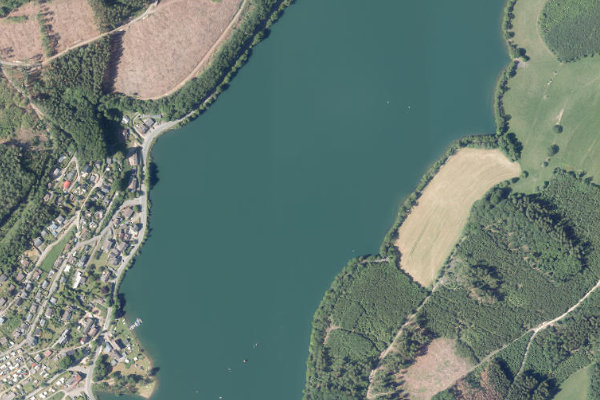 Immagine satellitare dei dintorni di Listertalsperre