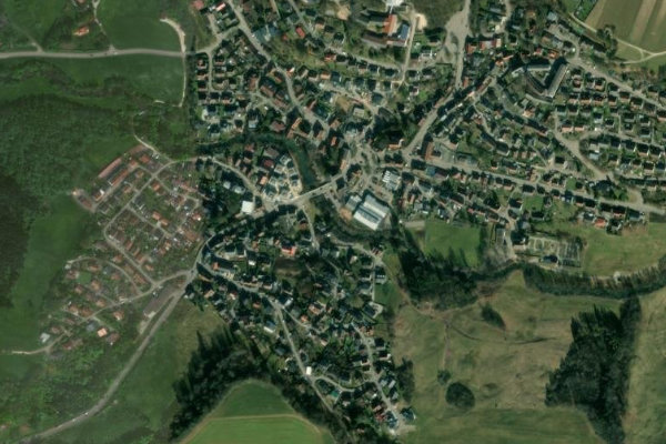 Immagine satellitare dei dintorni di Lein (Leinzell)