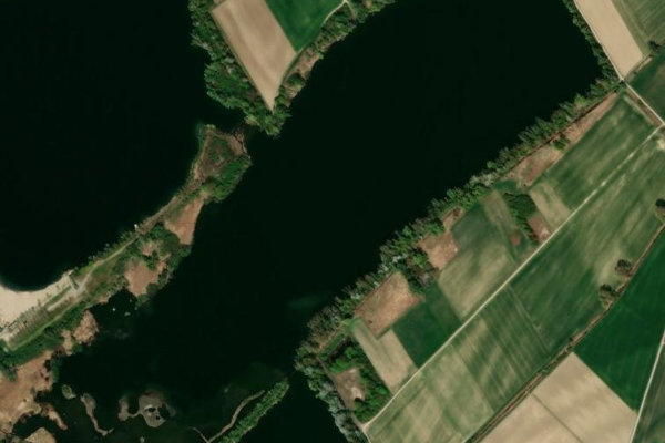 Immagine satellitare dei dintorni di Altrheinsee (Eich)