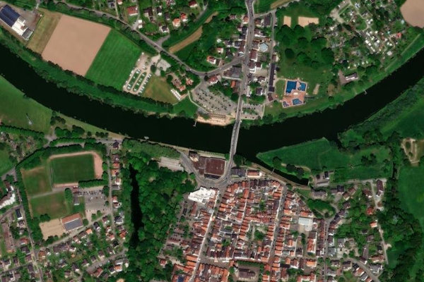 Immagine satellitare dei dintorni di Weser (Rinteln)