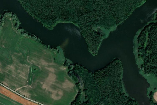 Immagine satellitare dei dintorni di Stausee Farpen