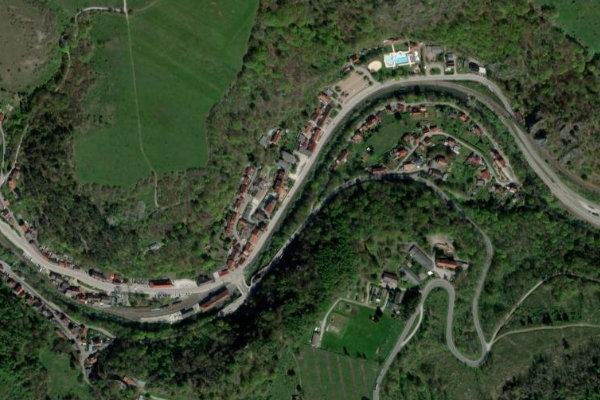 Immagine satellitare dei dintorni di Bode (Elbingerode)