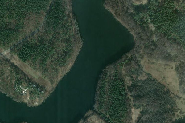 Immagine satellitare dei dintorni di Möllensee (Grünheide)