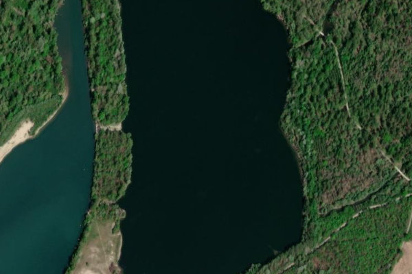 Immagine satellitare dei dintorni di Baggersee Illingen