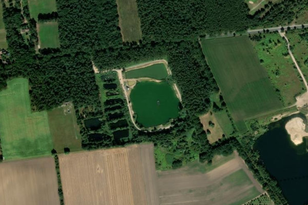 Immagine satellitare dei dintorni di Angelpark Thönse