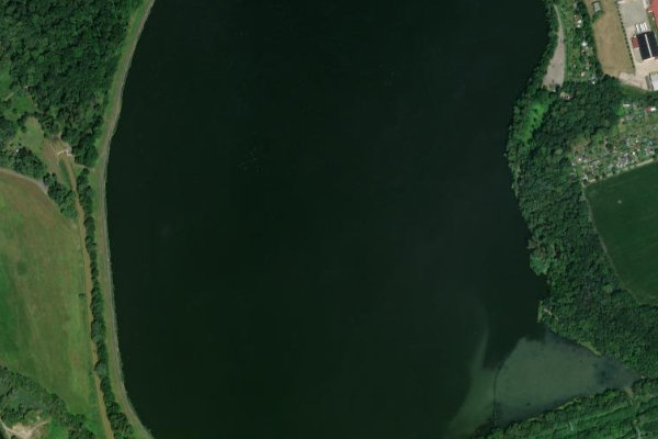 Immagine satellitare dei dintorni di Stausee Rötha