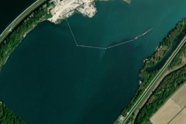 Immagine satellitare dei dintorni di Kriegersee