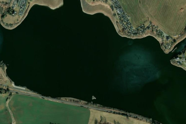 Immagine satellitare dei dintorni di Talsperre Pirk