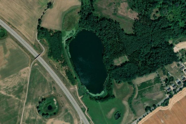 Immagine satellitare dei dintorni di Pröbbower See