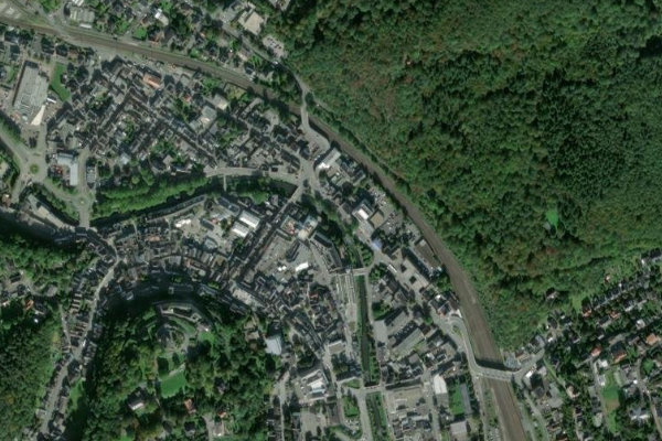 Immagine satellitare dei dintorni di Dill (Dillenburg)