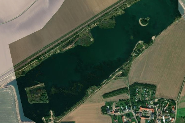 Immagine satellitare dei dintorni di Kiesgrube Serbitz