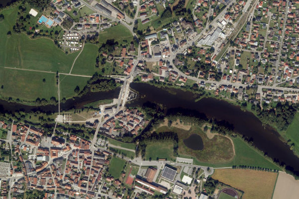 Immagine satellitare dei dintorni di Regen (Nittenau)