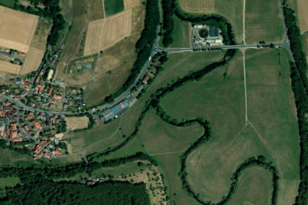 Immagine satellitare dei dintorni di Fulda (Schlitz)