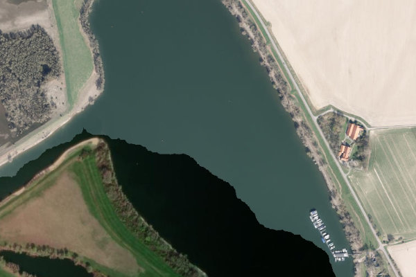 Immagine satellitare dei dintorni di Mahnensee (Rees)