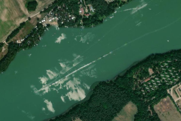 Immagine satellitare dei dintorni di Röddelinsee