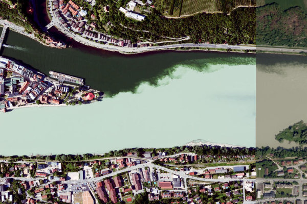 Immagine satellitare dei dintorni di Donau (Passau)