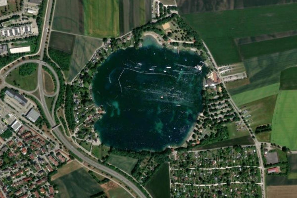 Immagine satellitare dei dintorni di Friedberger See