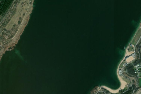 Immagine satellitare dei dintorni di Schladitzer See