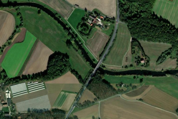 Immagine satellitare dei dintorni di Lippe (Olfen)
