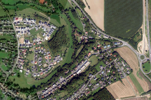 Immagine satellitare dei dintorni di Nims (Bitburg)