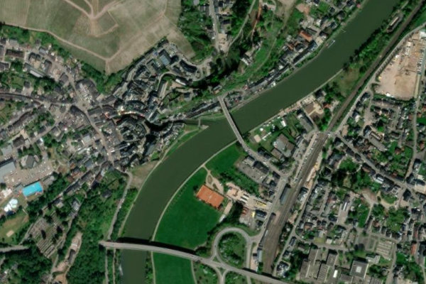 Immagine satellitare dei dintorni di Saar (Saarburg)