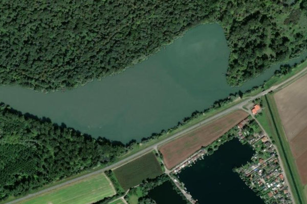 Immagine satellitare dei dintorni di Altrhein Ketsch