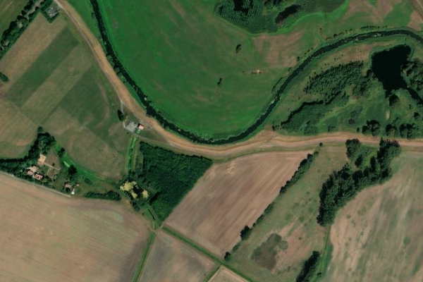 Immagine satellitare dei dintorni di Aland (Wahrenberg)