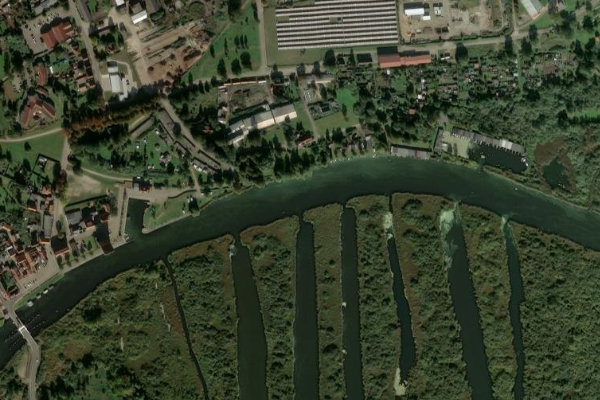 Immagine satellitare dei dintorni di Peene (Loitz)