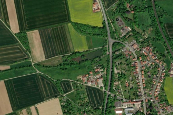 Immagine satellitare dei dintorni di Nesselbachteich
