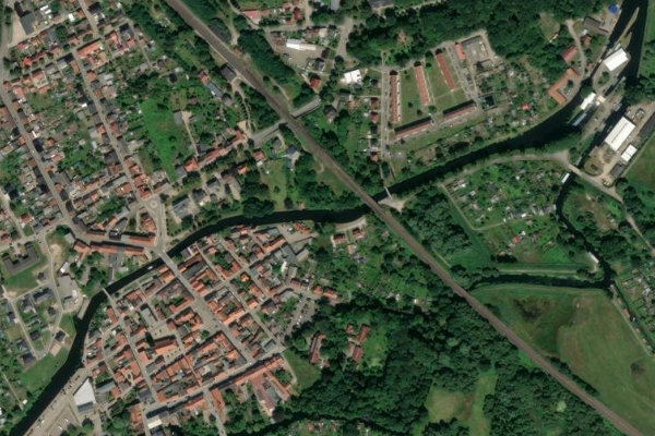 Immagine satellitare dei dintorni di Elde (Grabow)