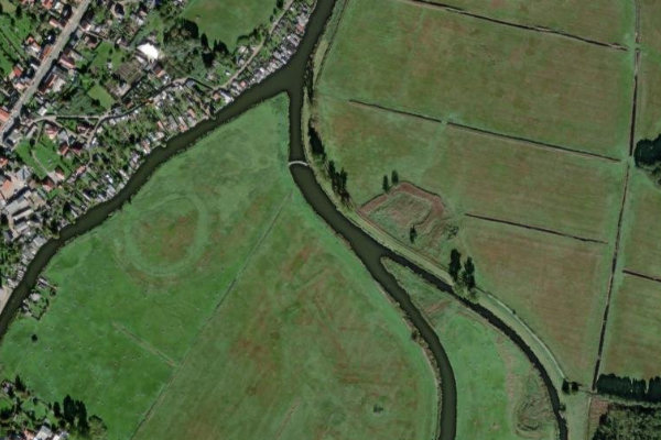 Immagine satellitare dei dintorni di Warnow (Bützow)