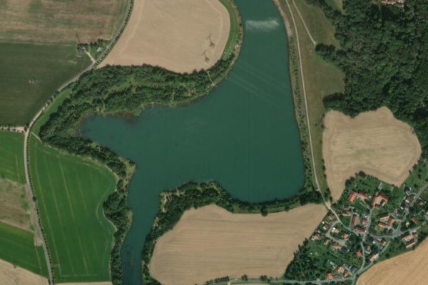 Immagine satellitare dei dintorni di Stausee Oberwartha