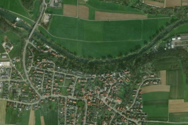 Immagine satellitare dei dintorni di Neckar (Oferdingen)