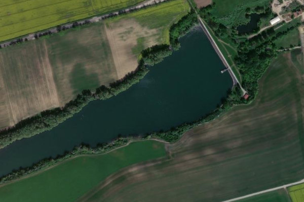 Immagine satellitare dei dintorni di Stausee Großengottern