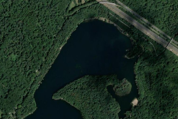 Immagine satellitare dei dintorni di Waldsee Moers