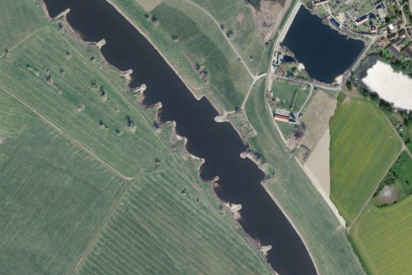 Immagine satellitare dei dintorni di Elbe (Klöden)