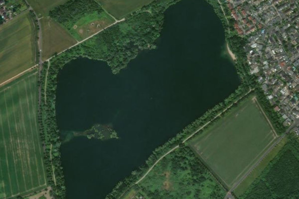 Immagine satellitare dei dintorni di Pescher See (Köln)