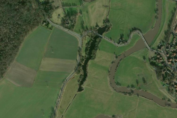 Immagine satellitare dei dintorni di Alte Leine (Bordenau)
