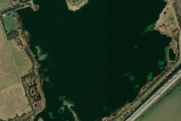 Immagine satellitare dei dintorni di Adamsee (Barleben)