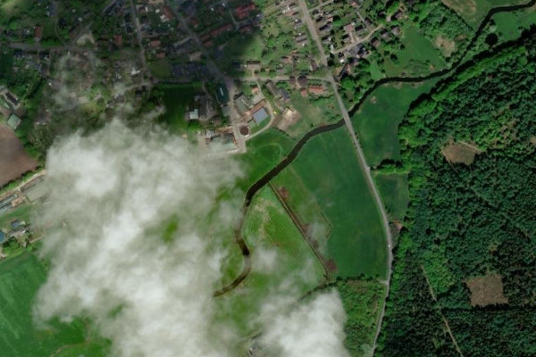 Immagine satellitare dei dintorni di Sorge