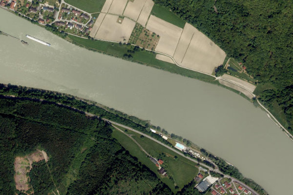 Immagine satellitare dei dintorni di Donau (Jochenstein)