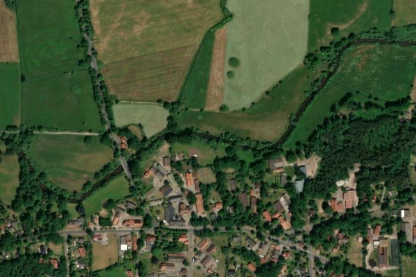 Immagine satellitare dei dintorni di Wümme (Hellwege)
