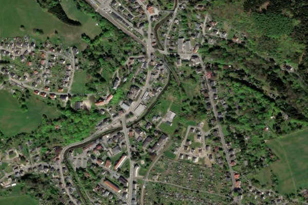 Immagine satellitare dei dintorni di Zwönitz (Einsiedel)