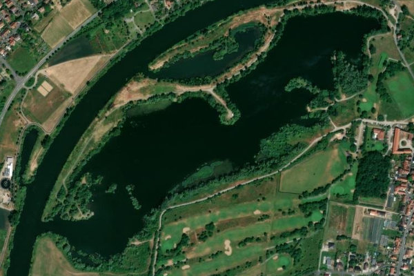Immagine satellitare dei dintorni di Baggersee Mainsondheim